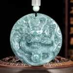 High-end customised jadeite dragon plaque - Image 2