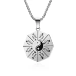Taoist Taiji Bagua Necklace (Sterling Silver) - Image 2