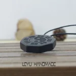 Handmade Agarwood Tai Chi Bagua Necklace - Image 4