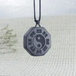 Handmade Agarwood Tai Chi Bagua Necklace